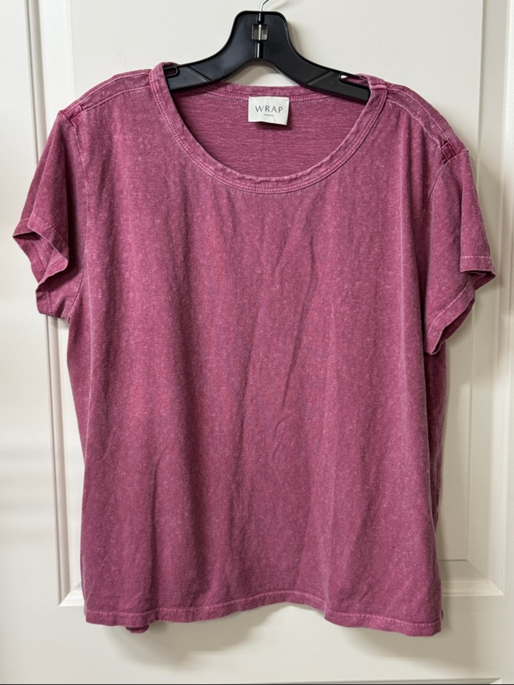 Wrap London Dusty Rose Short Sleeve Crewneck Tee